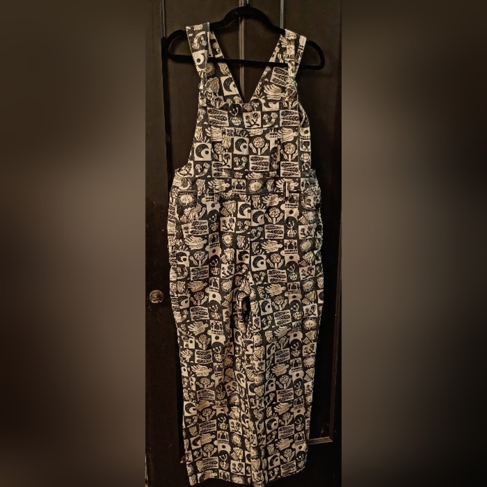 Lucy & Yak Printed Denim Overalls